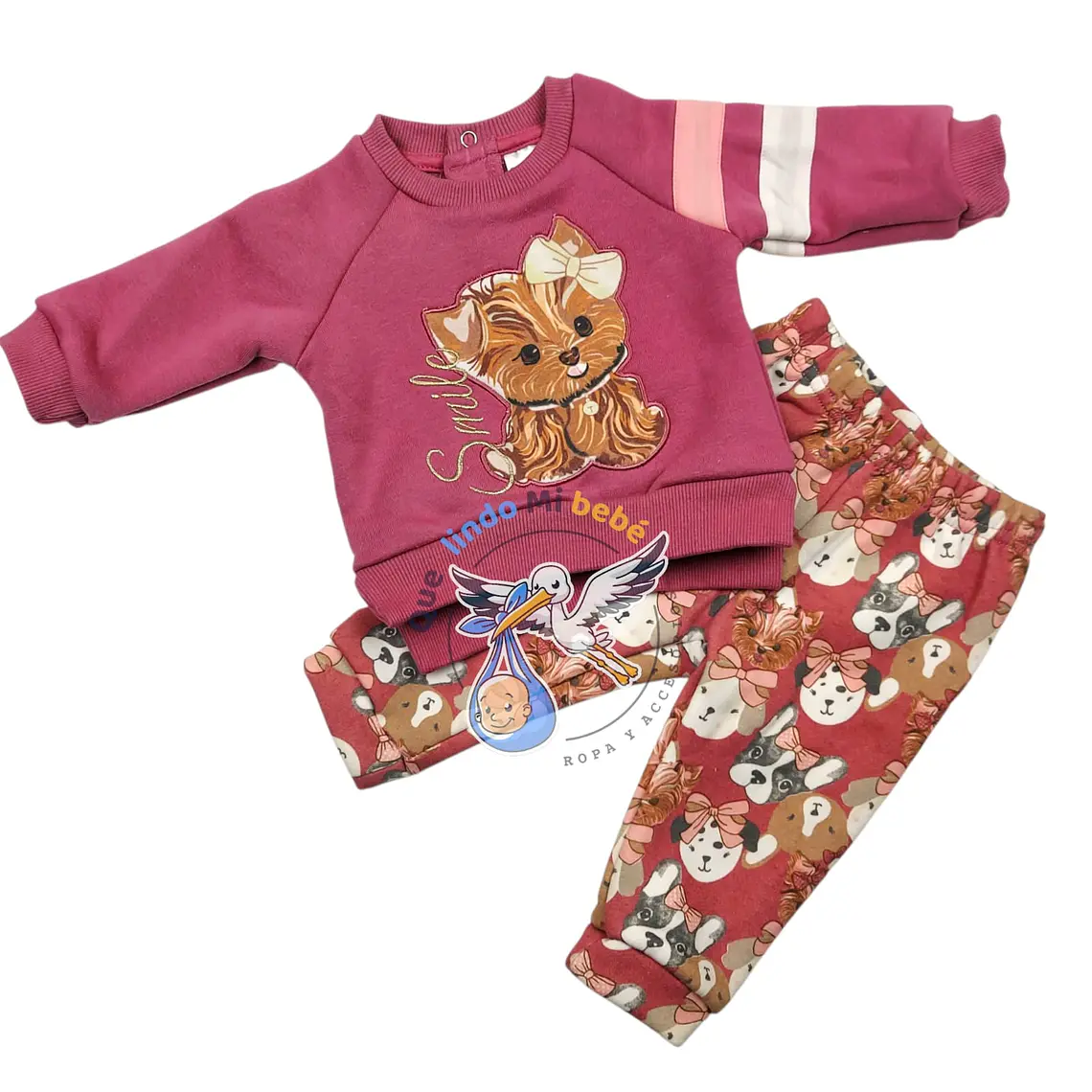 Conjunto 2 piezas Forrado 6/9 Meses Smile 1