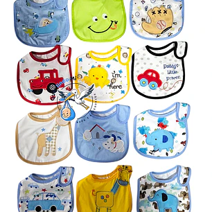 Baberos Impermeables por Docena Niño X12BH23