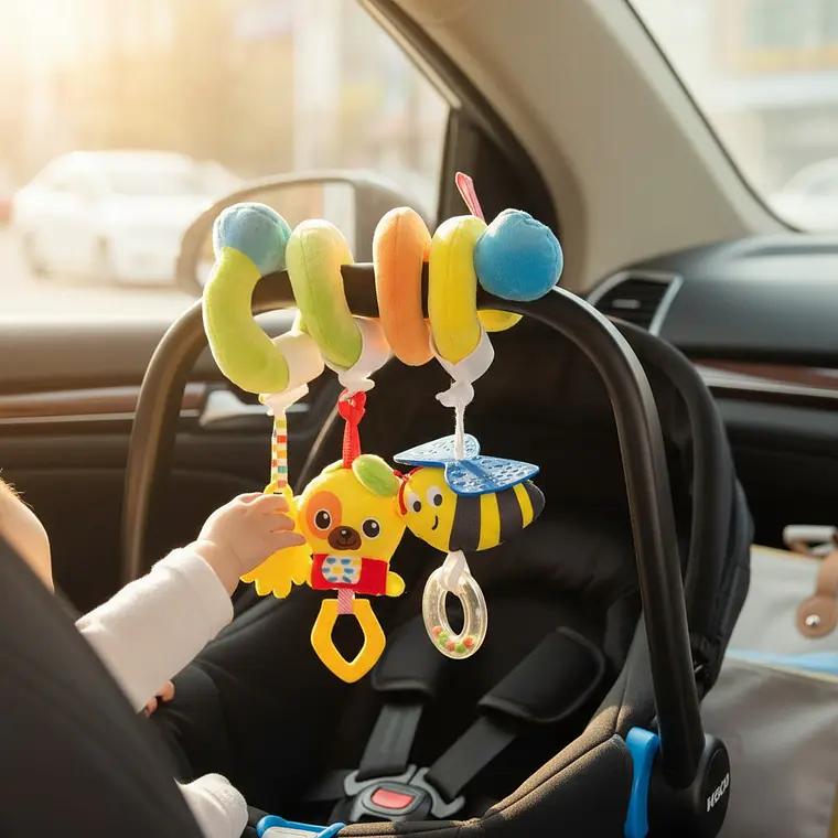 Sonajero Espiral Para Cuna, Coche o Silla De Auto +0M Abejita 1
