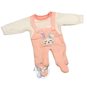 Osito Felpa 1 Pieza 0/3 Meses Conejita Damasco