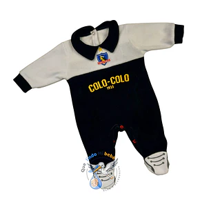 Enterito Plush Equipo Colo Colo 0/3 Meses Blanco/Negro
