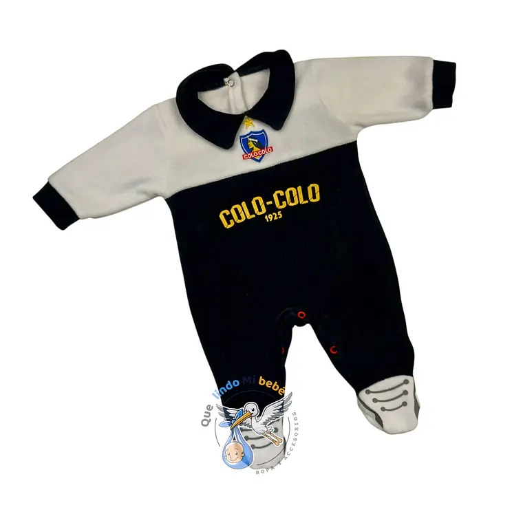Enterito Plush Equipo Colo Colo 0/3 Meses Blanco/Negro 1