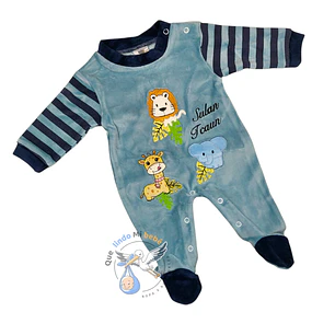 Osito Plush 1 Pieza 0/3 Meses Celeste Safari