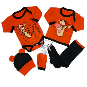 Ajuar Tiger 5 Piezas 0/3 Meses