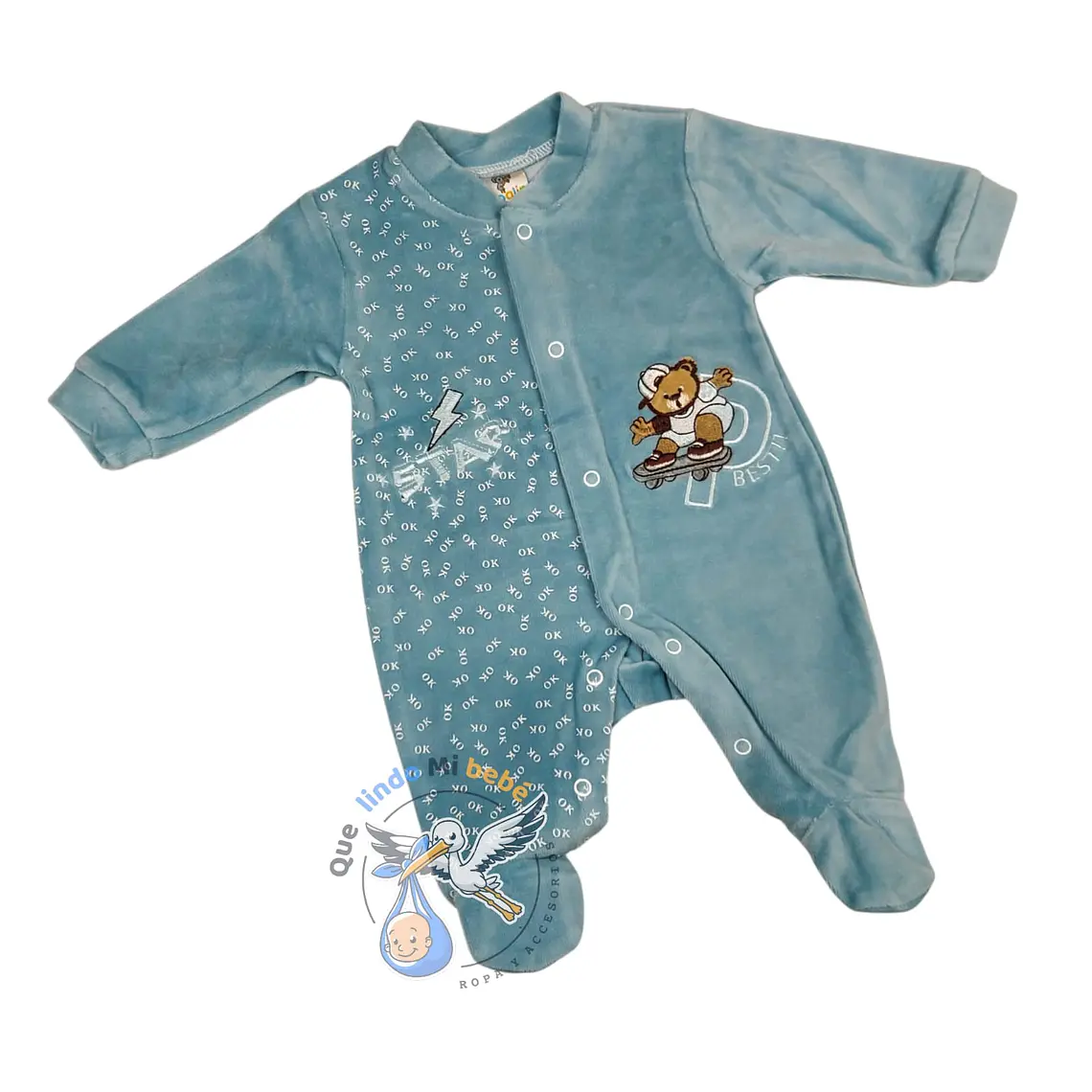 Osito Plush 1 Pieza 0/3 Meses Celeste Osito Star 1