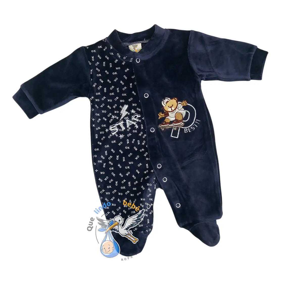 Osito Plush 1 Pieza 0/3 Meses Azul Marino Osito Star 1