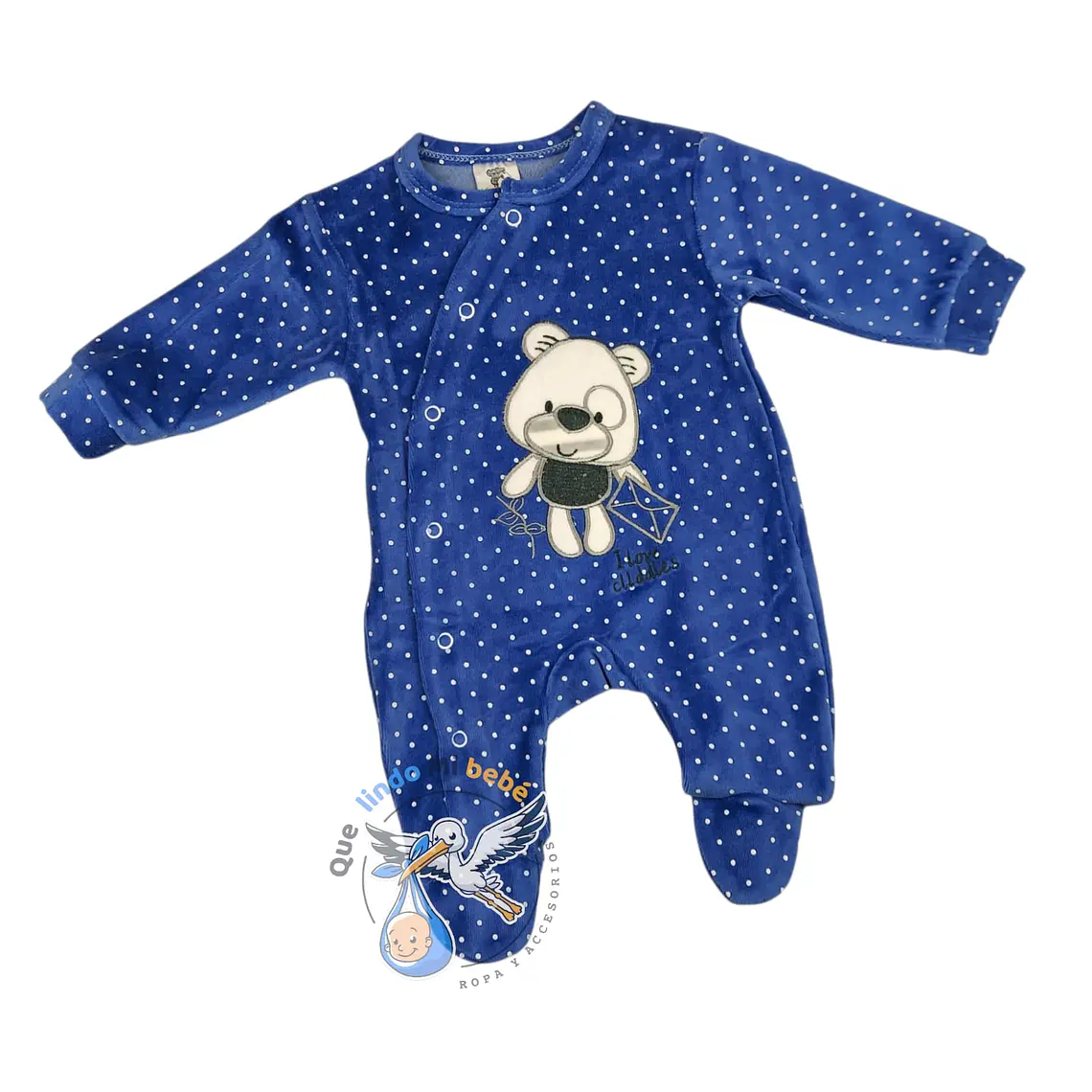 Osito Plush 1 Pieza 0/3 Meses Azul Osito I Love 1