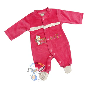 Osito Plush 1 Pieza 0/3 Meses Fucsia Osita Flores