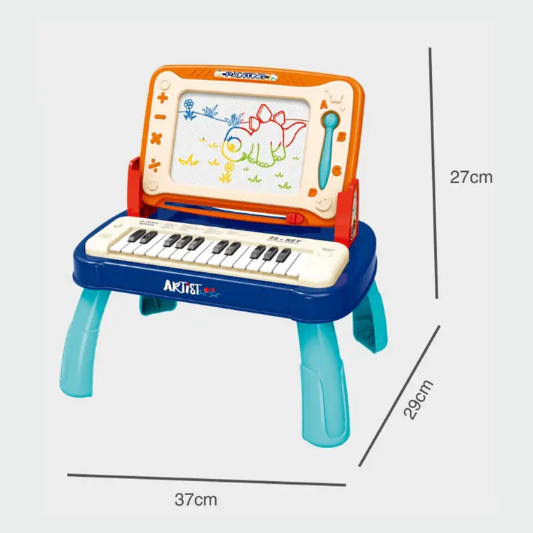 Mesa 2 en 1 Arte Pizarra y Musica Piano 4