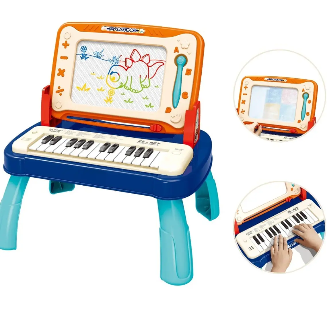 Mesa 2 en 1 Arte Pizarra y Musica Piano 3
