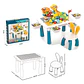 Juego De Bloques De Construcción 104 Piezas Con Mesa Y Silla - Miniatura 4