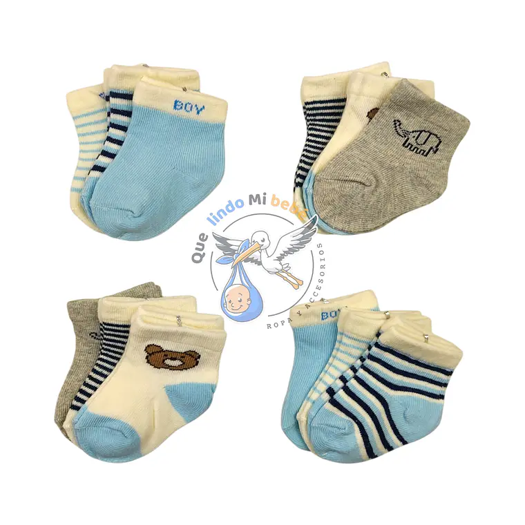 Calcetas por Docena 0/3 Meses S03H 1