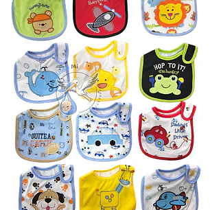 Baberos Impermeables por Docena Niño X12BH34