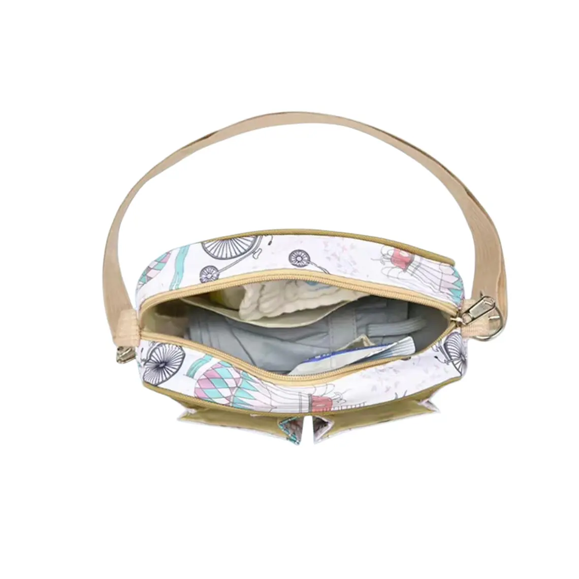 Bolso Maternal 4 Piezas Diseño Blanco/Verde 4