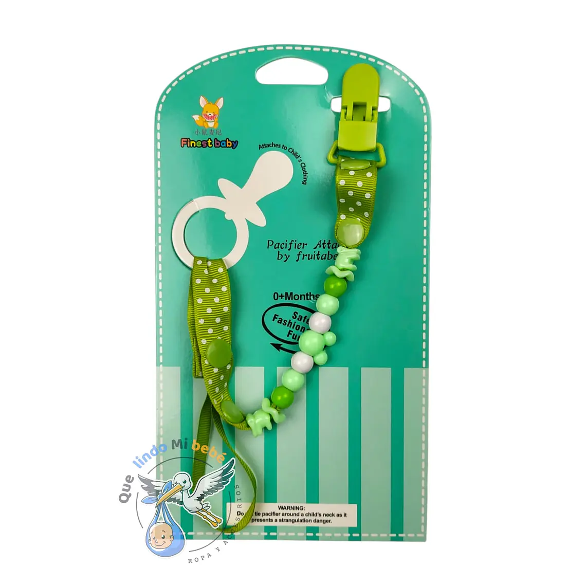 Porta Chupete Verde 1