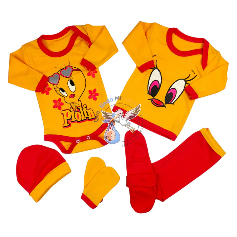 Ajuar Piolin 5 Piezas 0/3 Meses 1