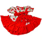 Vestido Huasita + Panty 0/6 Meses Copihue Rojo - Miniatura 1