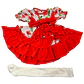 Vestido Huasita + Panty 6/12 Meses Copihue Rojo - thumbnail 2