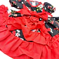 Vestido Huasita + Panty 6/12 Meses Flores Negro/Rojo - thumbnail 3