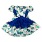 Vestido Huasita + Panty 12/18 Meses Floreado Azul - Miniatura 1