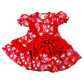 Vestido Huasita + Panty 12/18 Meses Floreado Rojo - Miniatura 1