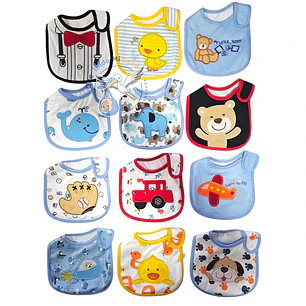 Baberos Impermeables por Docena Niño X12BH34