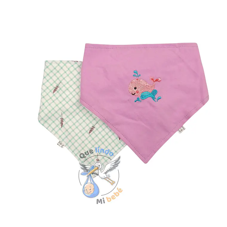 Set 2 Bandanas Ballena 1