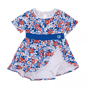 Body Huasa Fiestas Patrias Niña Bambino 3/6 Meses