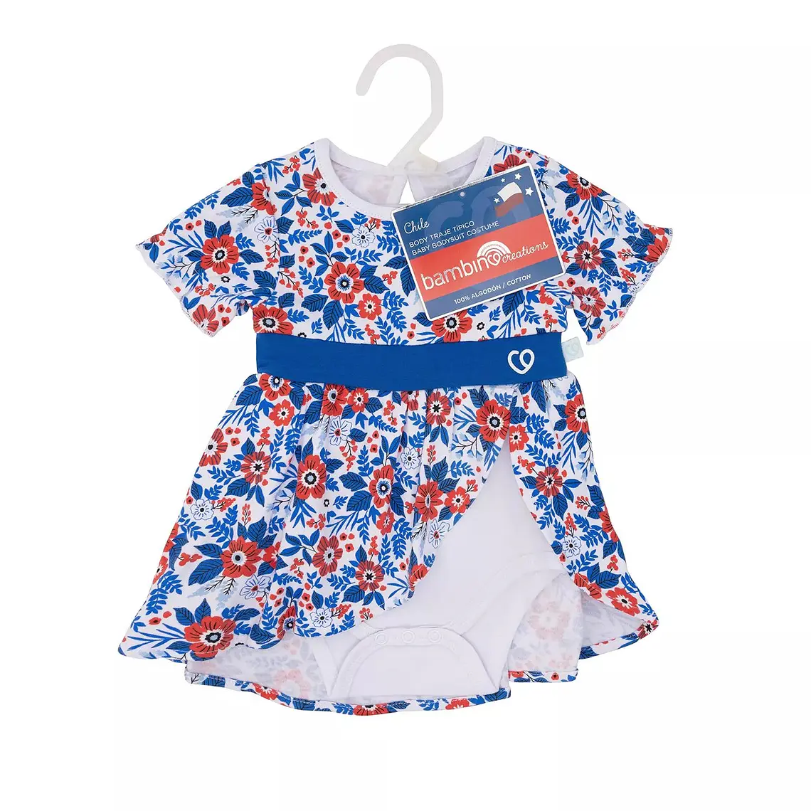 Body Huasa Fiestas Patrias Niña Bambino 3/6 Meses 2