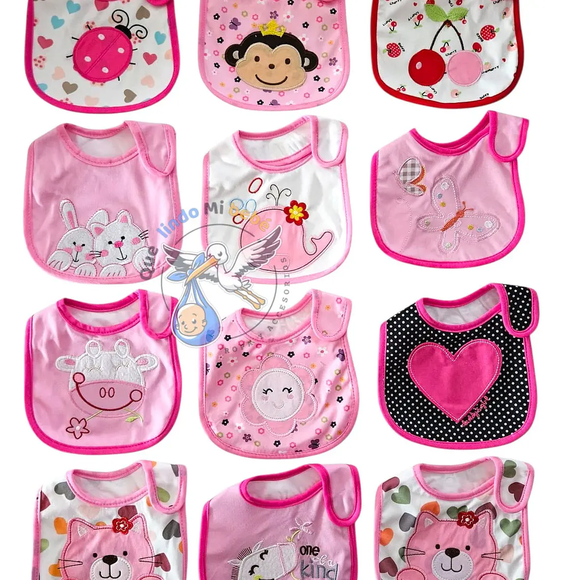 Baberos Impermeables por Docena Niña X12BM04 1