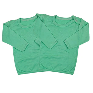 Prendas - Set 2 Camisetas Manga Larga 9/12 Meses Verdes