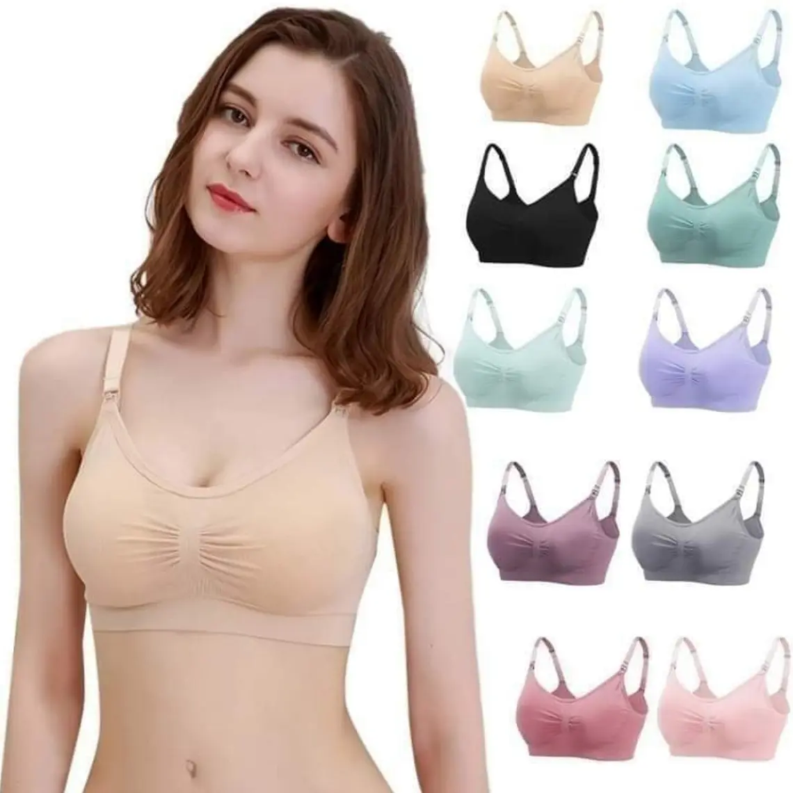 Sostén deportivo Maternal Talla L - Pack de 3 Unidades 1