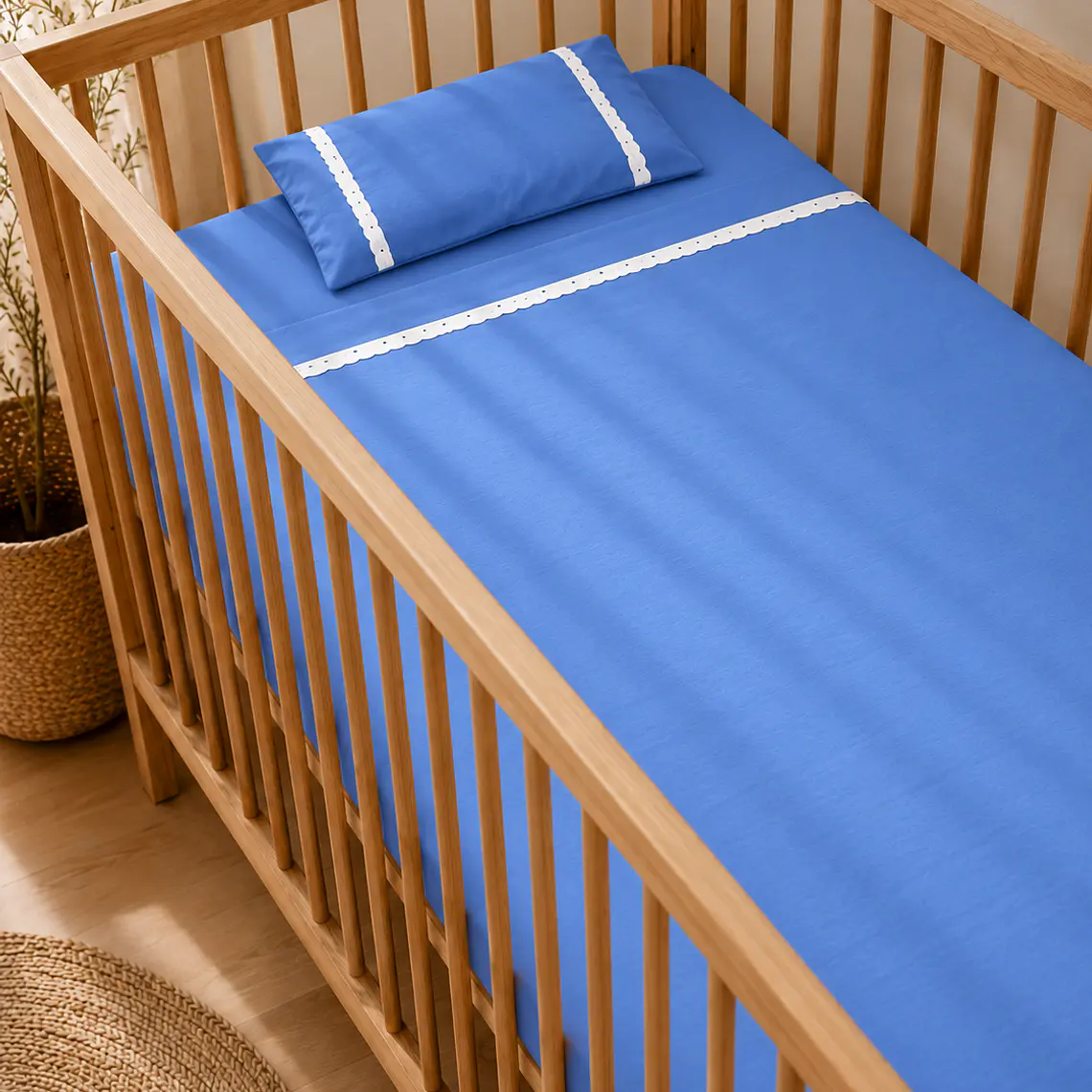 Set Sabana Cuna Azul 3 Piezas 1