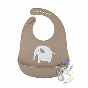Babero de Silicona Elefante