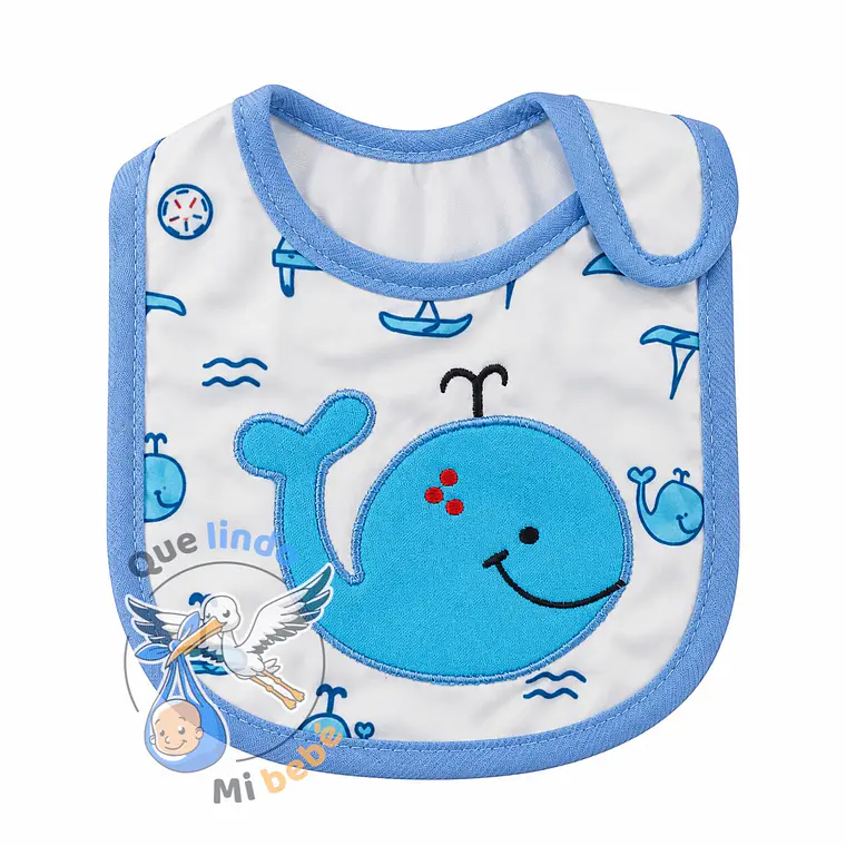 Babero Impermeable Ballena 1