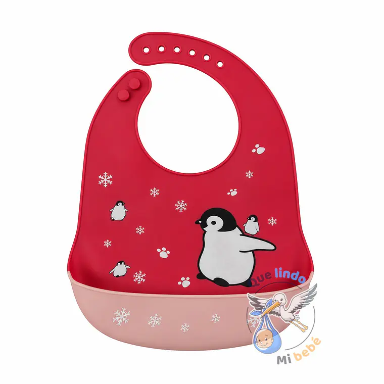 Babero de Silicona Pinguino 1