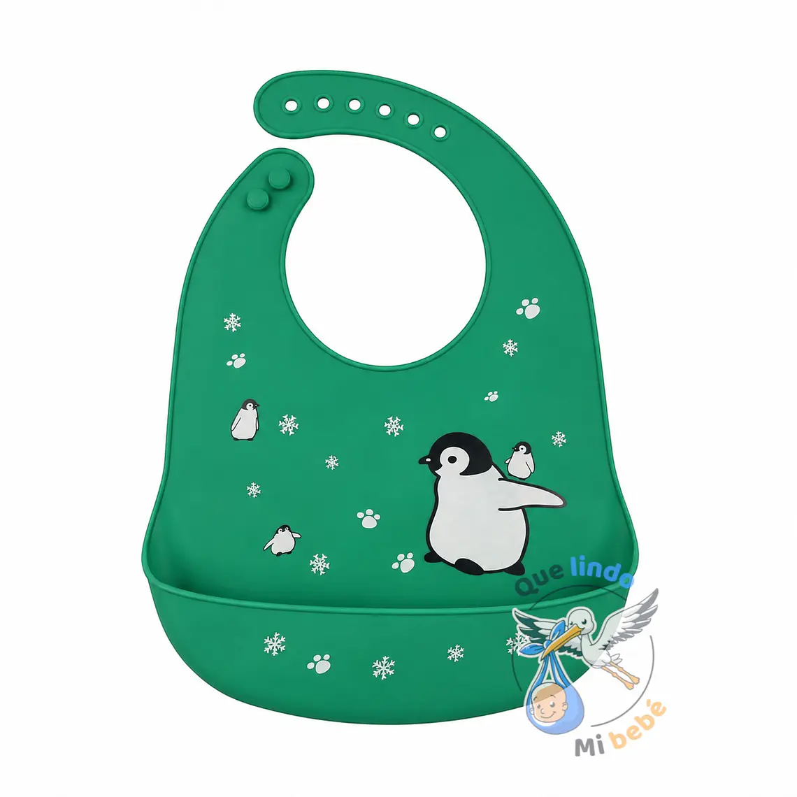 Babero de Silicona Pinguino 1