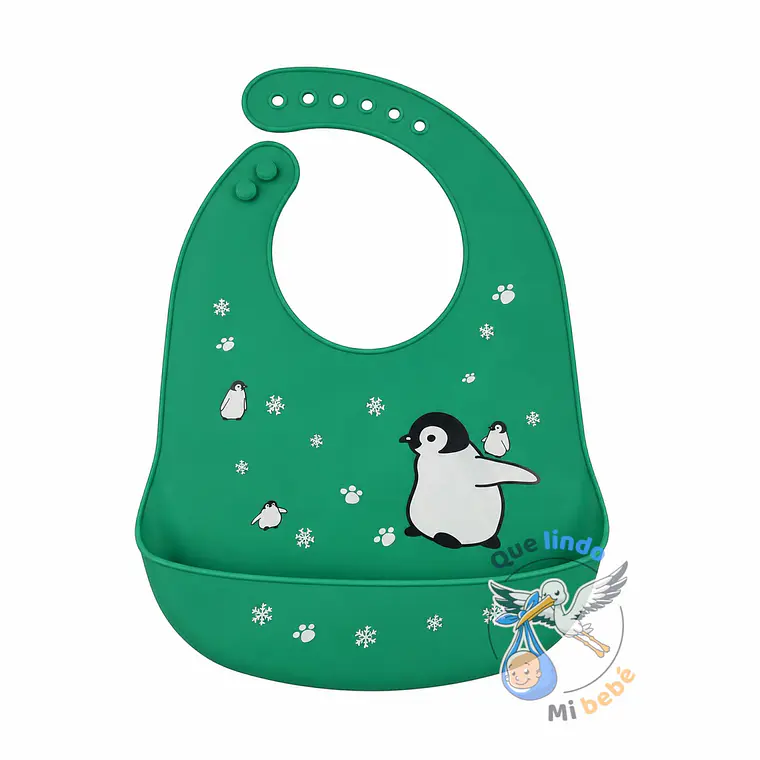 Babero de Silicona Pinguino 1