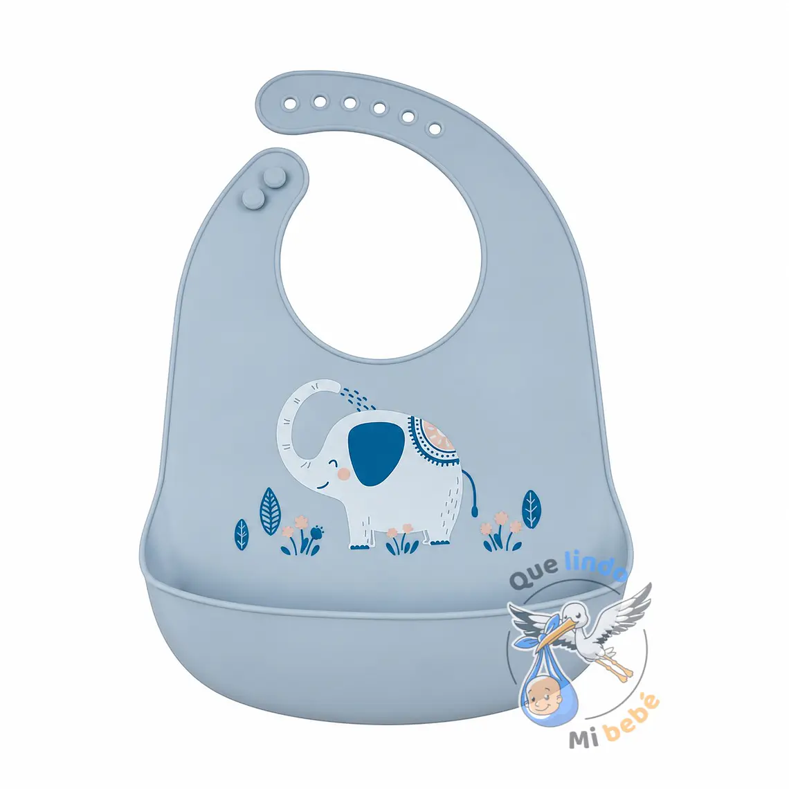 Babero de Silicona Elefante 1