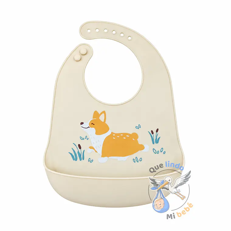 Babero de Silicona Perrito 1