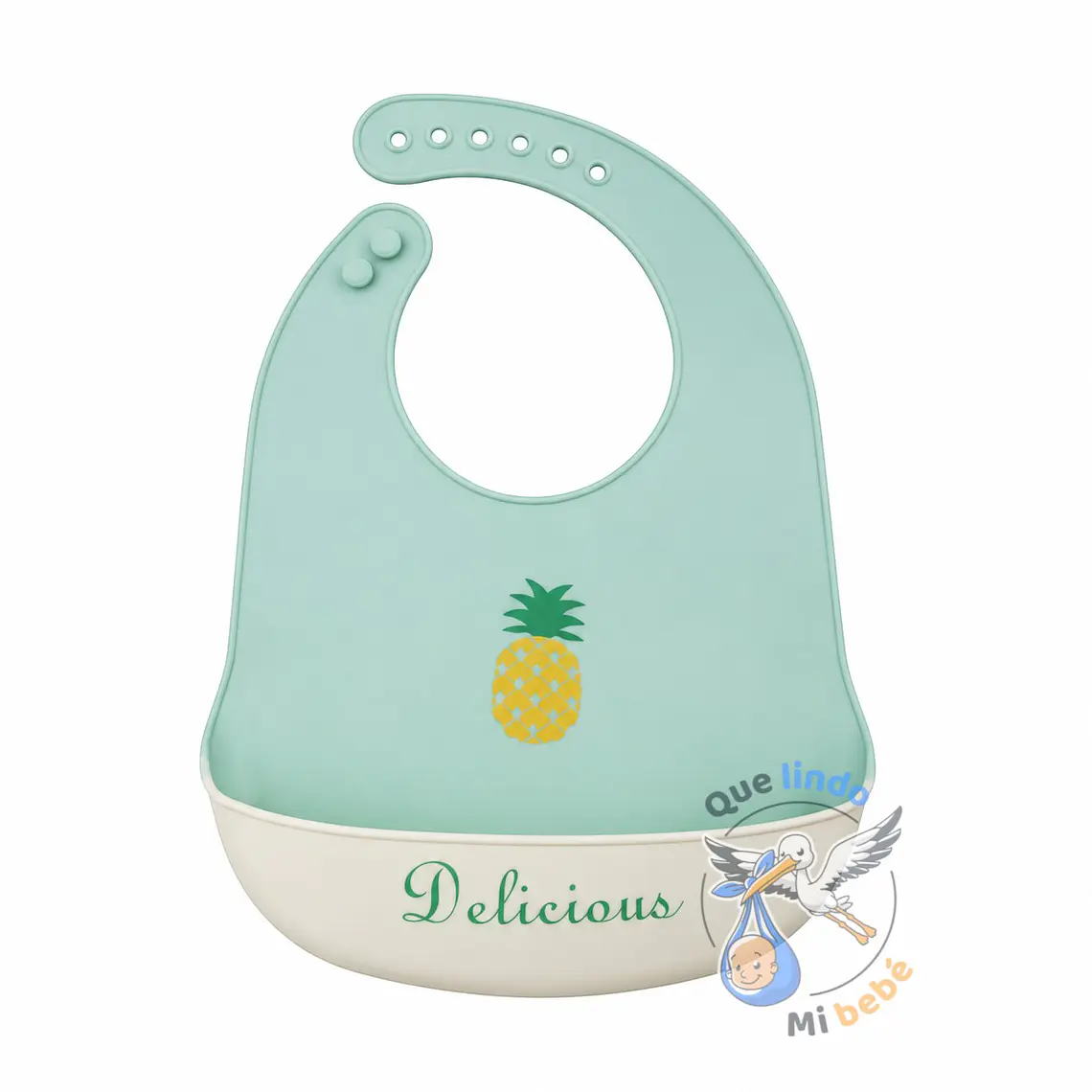 Babero de Silicona Piña 1