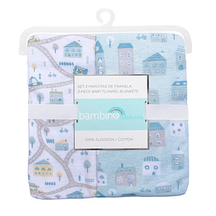 Set 2 Mantitas Franela Bambino Rutas Urbanas