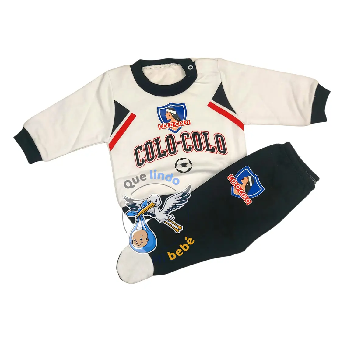 Conjunto Buzo Algodon Colo Colo 0/3 Meses 1