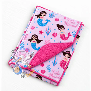 Manta Polar Rosado/Fucsia Sirena
