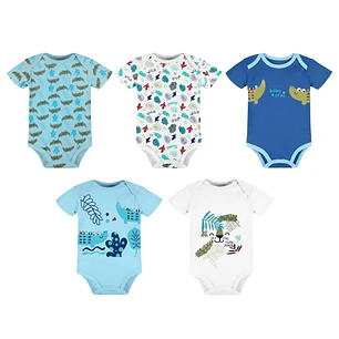 Set 5 Bodys Manga Corta 36 Meses Baby Croc