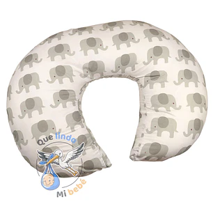 Cojín de Lactancia Gris Elefante