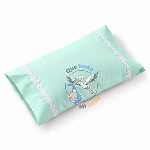Almohadita con Funda Verde Agua