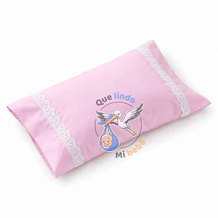 Almohadita con Funda Rosada