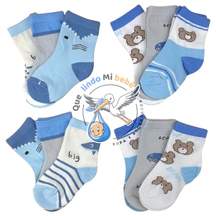 Calcetas por Docena 6/12 Meses H69H
