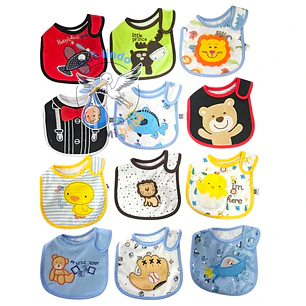 Baberos Impermeables por Docena Niño X12BH20